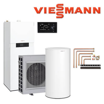 Viessmann Vitocaldens 222-F, 10,9 kW, Z022297, 100-W SVWA, Aufputz l/r, silber in stock