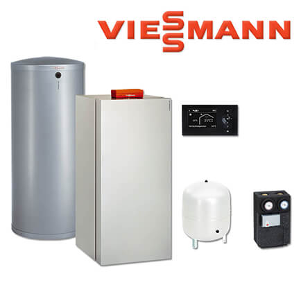 Viessmann Vitocrossal 300 Gaskessel 35 kW, CU3A386, 200 L Vitocell 300-V, EVIB-A in stock