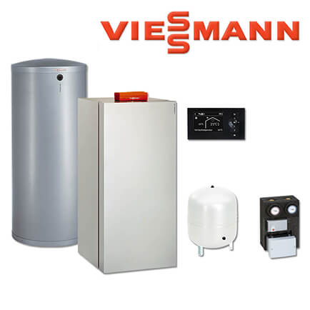 Viessmann Vitocrossal 300 Gaskessel 35 kW, CU3A405, 200 L Vitocell 300-V, EVIB-A in stock