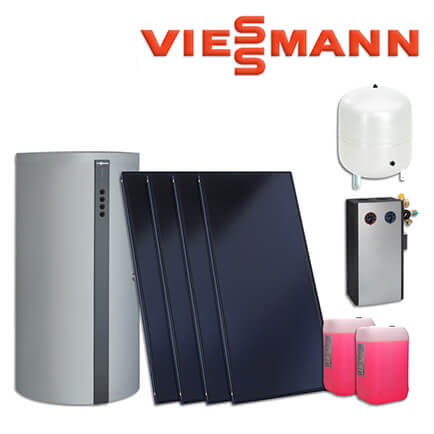 10,04m² Viessmann Solaranlage SK05773, Vitosol 200-FM, SV2F, 750 L 360-M SVSB in stock