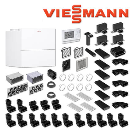 Viessmann Vitovent 300-W - 325 m³/h, Flachkanalsystem F50, 200 m² Wohnfläche in stock