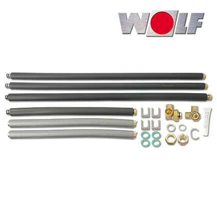 Wolf Anschluss-Set für COB / TOB mit TS wandstehend in stock