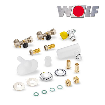 Wolf Anschluss-Set für CGS-2, Unterputzinstallation in stock