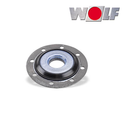 Wolf Flanschplatte DN110 mit Anschluß 1 1/2" in stock