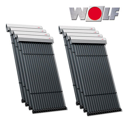 8x Wolf Hochleistungs-Vakuum-Röhrenkollektor CRK-12, 16,0 m² in stock