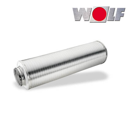 Wolf CWL Schalldämpfer, für Zu- oder Abluft, DN180, 1000mm, 50mm Dämmung in stock