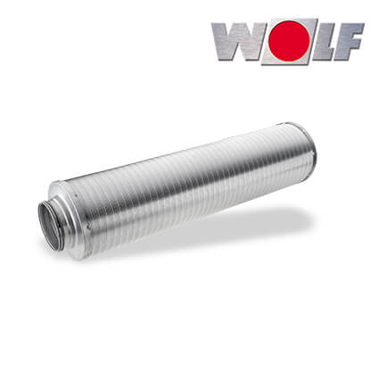 Wolf CWL Schalldämpfer, für Zu- oder Abluft, DN160, 1000mm, 50mm Dämmung in stock