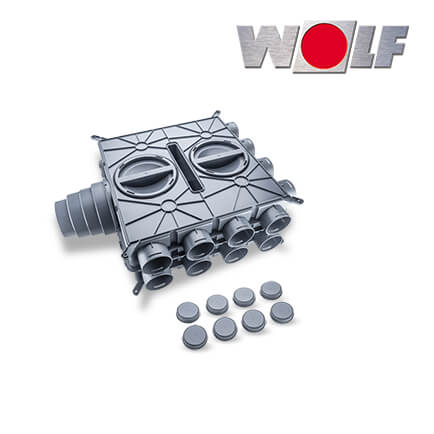 Wolf CWL Luftverteiler für Zu- oder Abluft, DN125-180, 16 Stutzen DN 75 in stock