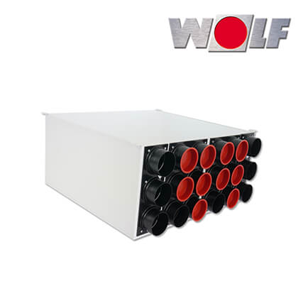 Wolf CWL Luftverteiler, für Zu- und Abluft DN160 2x9 DN75, CWL-F-300 Excellent in stock