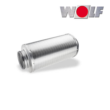 Wolf CWL Schalldämpfer, für Zu- oder Abluft, DN160, 500mm, 50mm Dämmung in stock