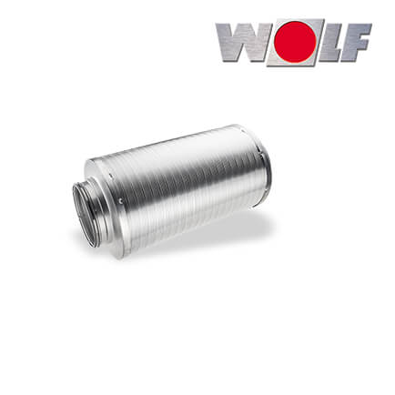 Wolf CWL Schalldämpfer, für Zu- oder Abluft, DN180, 500mm, 50mm Dämmung in stock