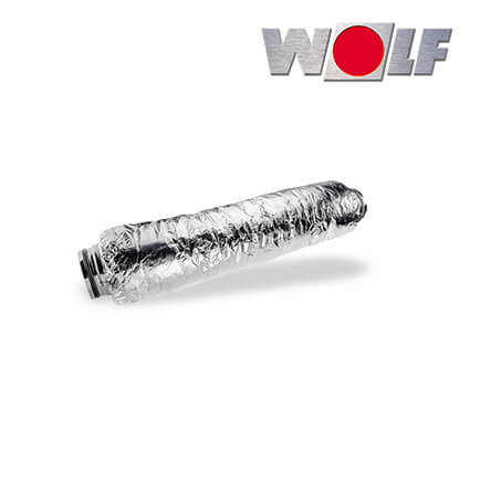 Wolf flexibler Schalldämpfer, für Zu- oder Abluft, DN160, 1000mm, 50mm Dämmung in stock