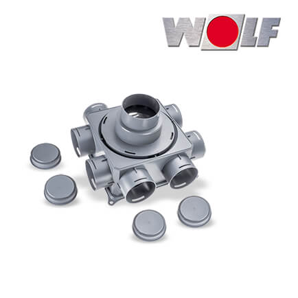 Wolf CWL Luftverteiler Mini, 8-75-Anschluss ISO Rohr DN125 in stock