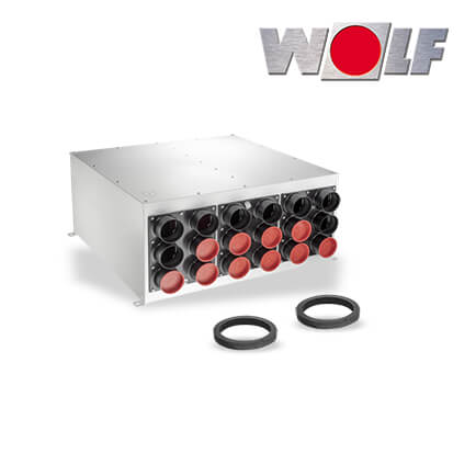 Wolf CWL Luftverteiler, für Zu- und Abluft DN160 2x9 DN63, CWL-F-300 Excellent in stock