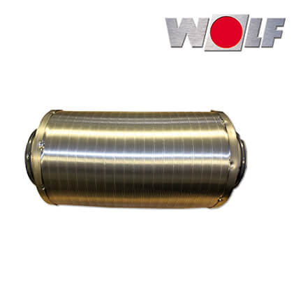 Wolf CWL Schalldämpfer, für Zu- oder Abluft, DN200, 500mm, 50mm Dämmung in stock