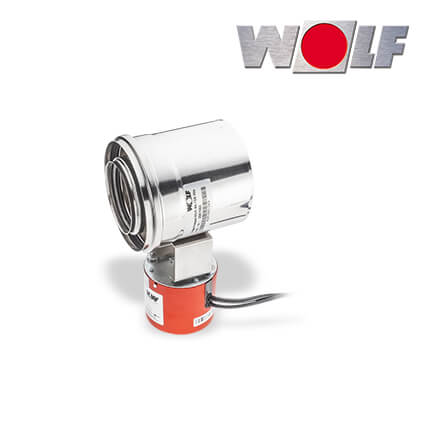 Wolf Abgasklappe DN80/125 motorgesteuert zum Einbau in Abgasleitung, Länge 200mm in stock