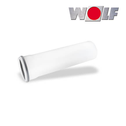 Wolf Abgasrohr, DN160, Länge 500mm aus Polypropylen bis 120°C in stock