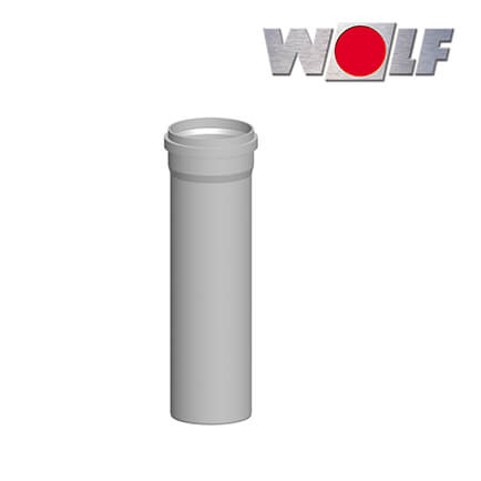 Wolf Abgasrohr, DN160, Länge 2000mm aus Polypropylen bis 120°C in stock
