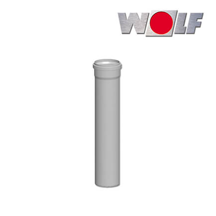 Wolf Abgasrohr DN80, Länge 2000mm, aus Polypropylen bis 120°C in stock
