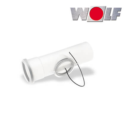 Wolf Revisionsrohr DN80, Länge 250mm, aus Polypropylen bis 120°C, Schachteinbau in stock