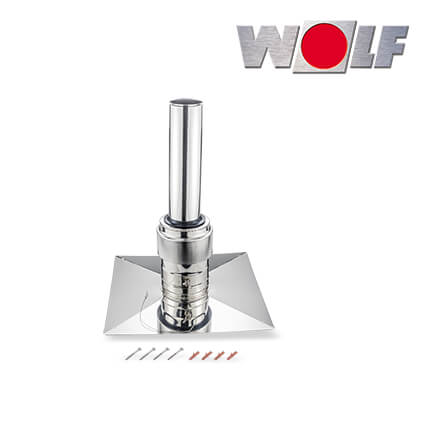 Wolf Schachtabdeckung DN80 Edelstahl für starre Systeme in stock