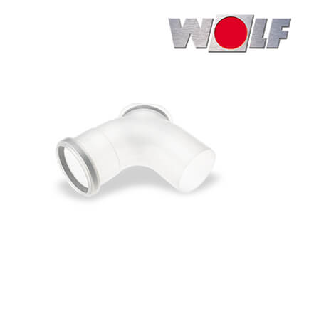 Wolf Revisionsbogen 87°, DN80, Länge 250mm, aus Polypropylen bis 120°C in stock