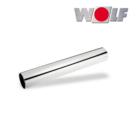 Wolf Mündungsrohr DN80, Länge 500mm, aus Edelstahl in stock