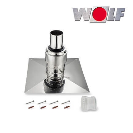 Wolf Schachtabdeckung DN83 Edelstahl für flexible Systeme in stock