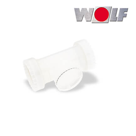 Wolf Revisions-T-Stück DN83 für Abgasleitung flexibel in stock