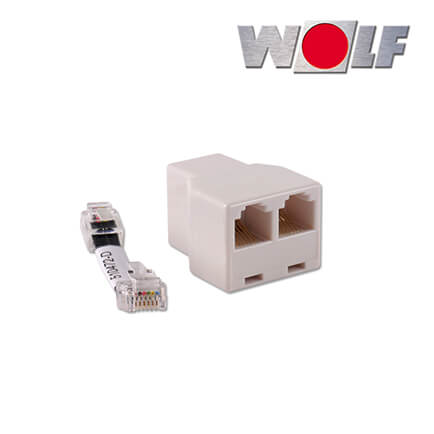 Wolf CWL Modularverteiler RJ12 bestehend aus Kabel und Splitter in stock