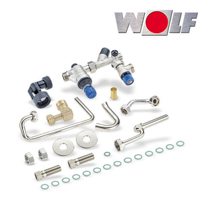 Wolf Anschluss-Set Trinkwasser für CGW-2 mit Druckminderer, Unterputz in stock