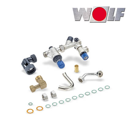Wolf Anschluss-Set Trinkwasser für CGW-2 mit Druckminderer, Aufputz in stock