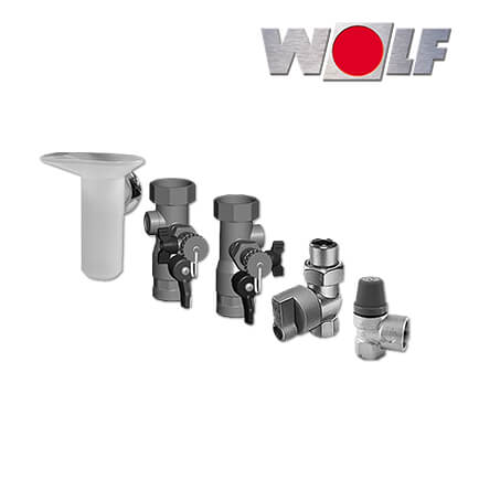 Wolf Anschluss-Set für Aufputz-Installationen für CGB-2-38/55 in stock