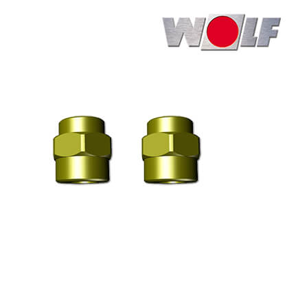 Wolf Adapternippel-Set G 1 1/4" - G 1 1/2", Satz a 2 Stück in stock