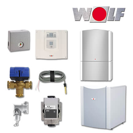 Wolf Paket BWL-1-08-I Hocheffizienz-Luft/Wasser-Wärmepumpe, WPM-1, CPM-1-70/7 in stock