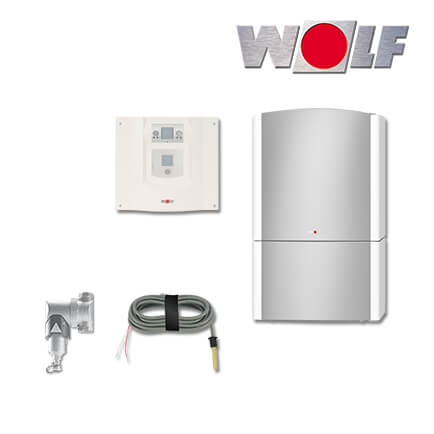 Wolf Paket BWL-1-12-I Hocheffizienz-Luft/Wasser-Wärmepumpe, WPM-1, HE-Pumpe in stock