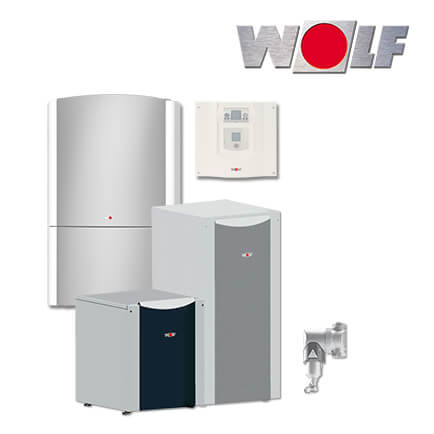 Wolf Paket BWL-1-12-I Hocheffizienz-Luft/Wasser-Wärmepumpe, WPM-1, CPM-1-70/8 in stock