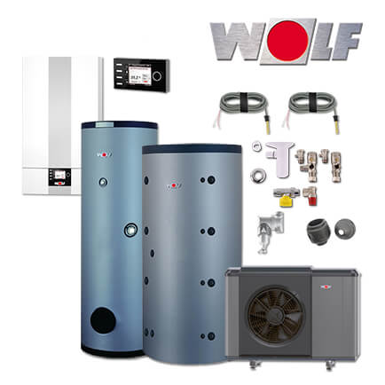 Wolf CGB-2-14 14kW Heiztherme, CHA-07/400V, SPU-1-200, SEW-2-200, BM-2, Aufputz in stock