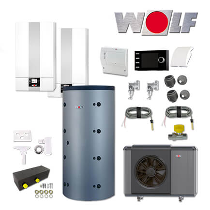 Wolf CGB-2-38 38kW Heiztherme, CHA-10/400, SPU-2-500, BM-2, Aufputz in stock