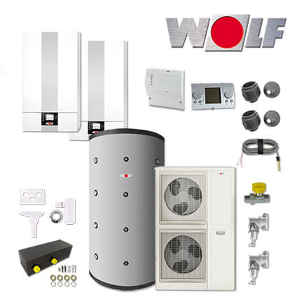 Wolf CGB-2-55 55kW Heiztherme, BWL-1SB-14, SPU-2-800, BM-2, Aufputz in stock