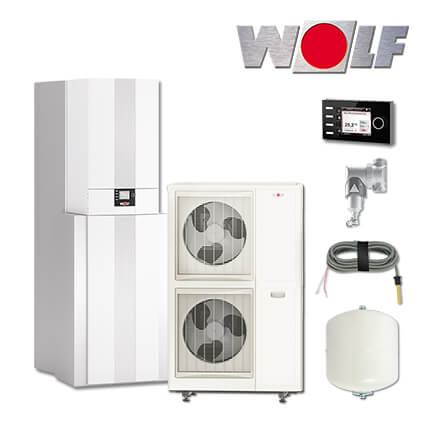 Wolf Paket CHC-Split 14/300-50, Wärmepumpencenter, Luft/Wasser-Wärmepumpe, BM-2 in stock