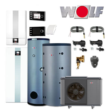 Wolf COB-2-15 15kW Öl-Brennwertkessel mit CHA-10/400, SPU-1-200, SEW-1-300 in stock