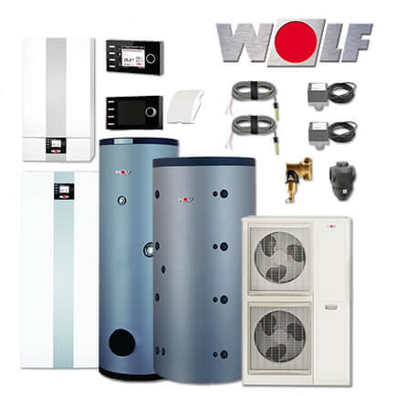 Wolf TGB-2-20 20kW Gasbrennwertkessel, BWL-1SB-10, SPU-1-200, SEW-1-300, BM-2 in stock