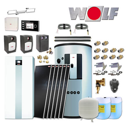 Wolf TGB-2-20 20kW Gasbrennwertkessel Gas-Kessel, 6x Topson F3-1, BSP-1000, BM-2 in stock