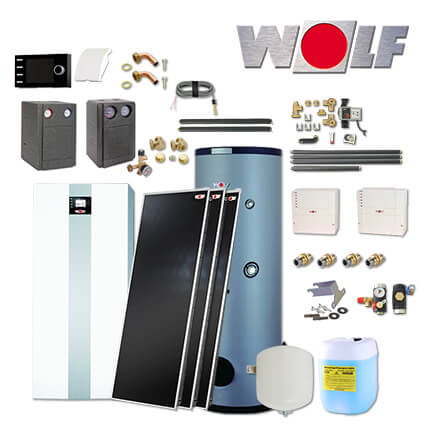 Wolf TGB-2-20 20kW Gasbrennwertkessel, 3x Topson F3-1, SEM-2-400, BM-2, 1 MK in stock