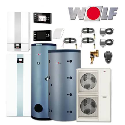 Wolf TGB-2-30 30kW Gas-Brennwertkessel, BWL-1SB-14, SPU-1-200, SEW-1-300, BM-2 in stock