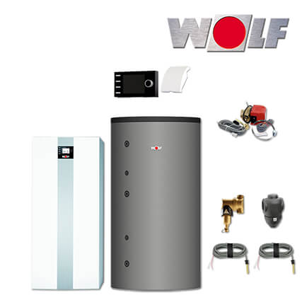 Wolf TGB-2-30 30kW Gas-Brennwertkessel, Gaskessel mit Speicher BSH-800, BM-2 in stock