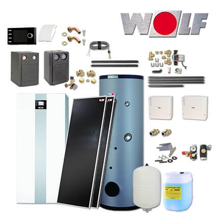 Wolf TGB-2-30 30kW Gas-Brennwertkessel, 2x Topson F3-1, SEM-2-300, BM-2, 1 MK in stock